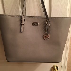 Michael Kors large pearl grey tote